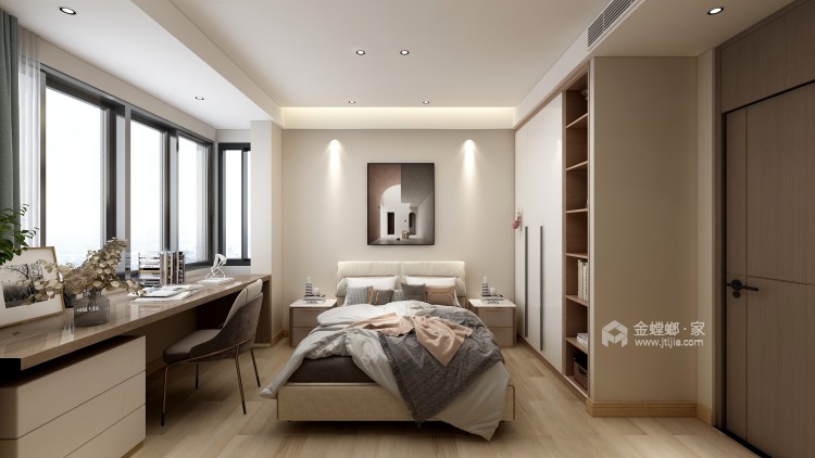 168平翠樾庭现代风格-卧室效果图及设计说明
