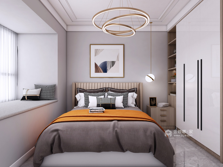 89平汇泉西悦城北欧风格-卧室效果图及设计说明
