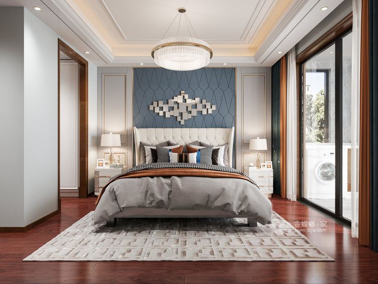 160平玖璋台现代风格-卧室效果图及设计说明