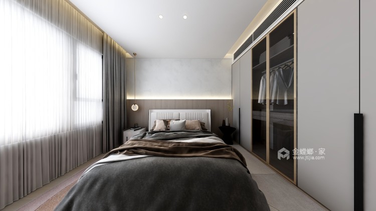 170平瘦西湖现代风格-卧室效果图及设计说明