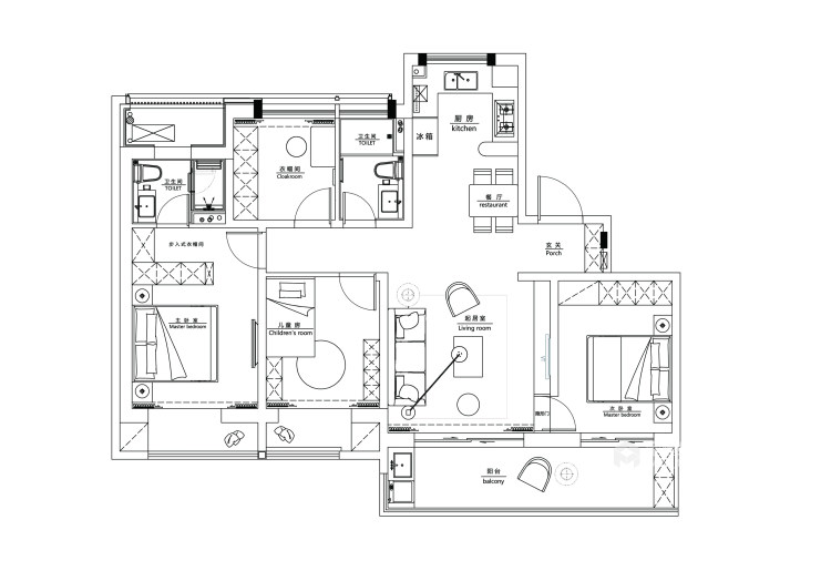 143平铂湾澜庭现代风格-平面设计图及设计说明
