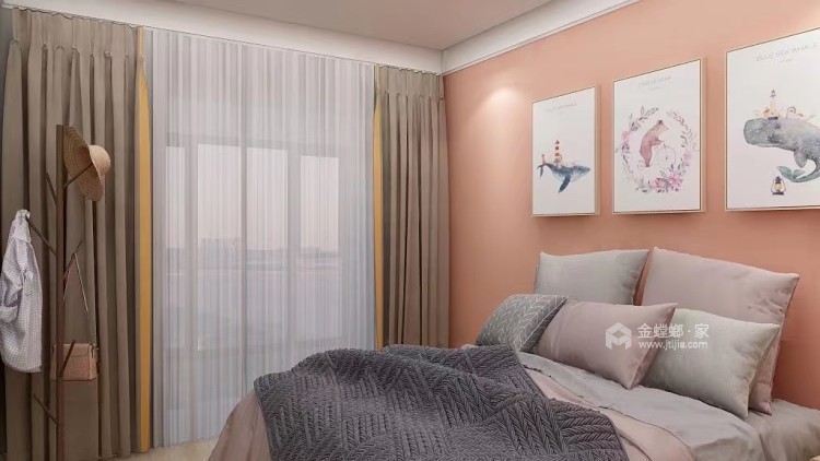 99平大正水晶森林现代风格-卧室效果图及设计说明
