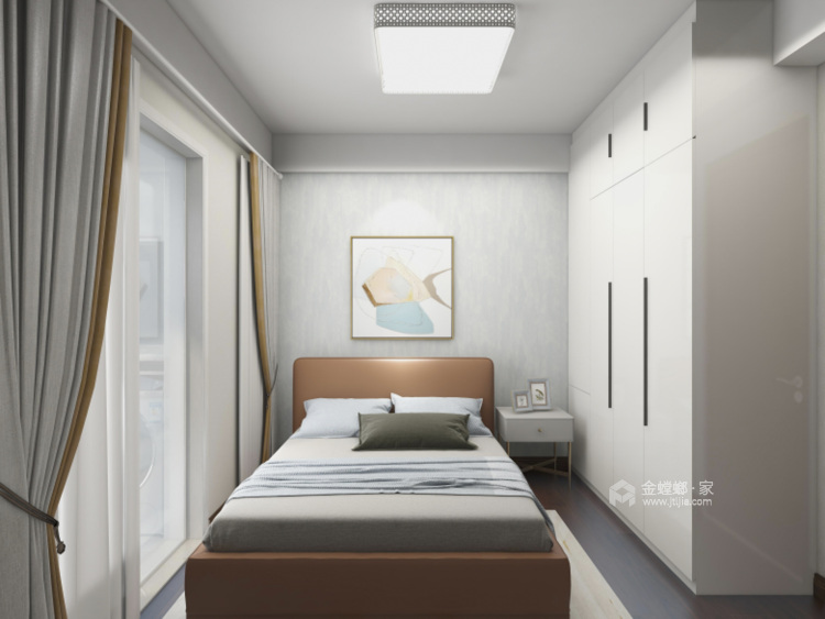 99平旭辉弘庭现代风格-卧室效果图及设计说明