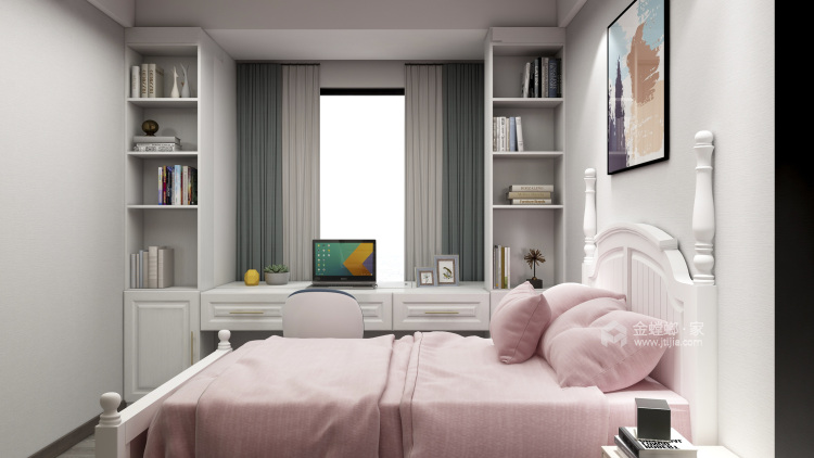 132平泊云庭美式风格-卧室效果图及设计说明