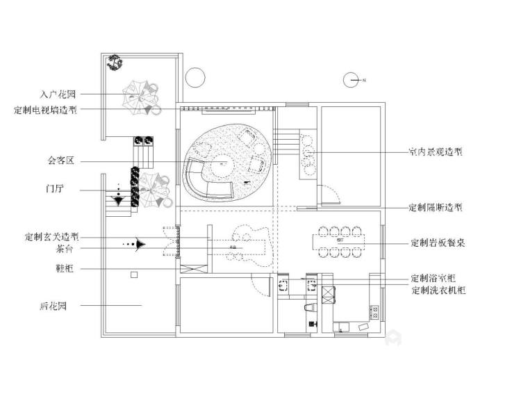 200平南阳崔庄自建别墅现代风格-平面设计图及设计说明