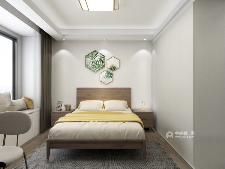 147平泊云庭现代风格-卧室效果图及设计说明