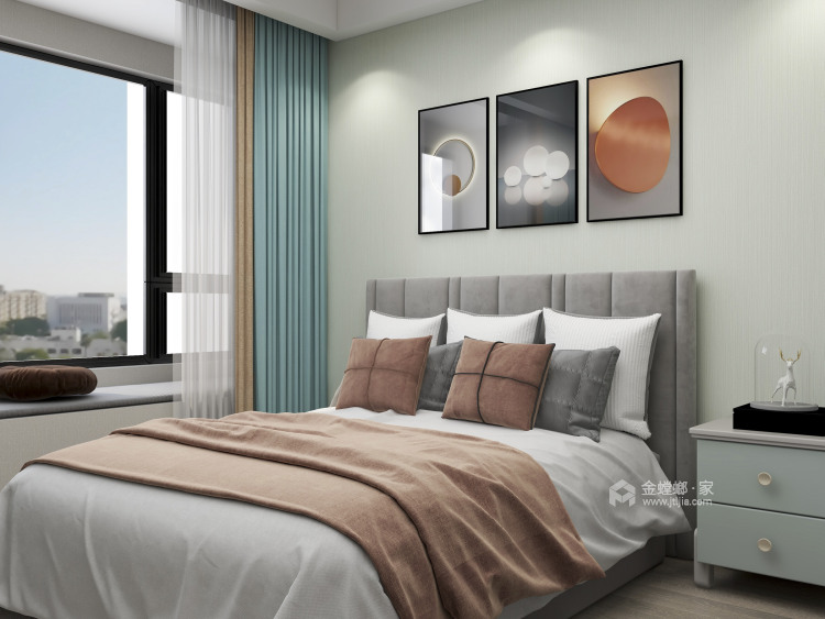 147平泊云庭现代风格-卧室效果图及设计说明