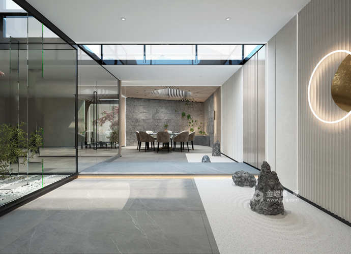 500平玫瑰园现代风格-解构生活美学-空间效果图