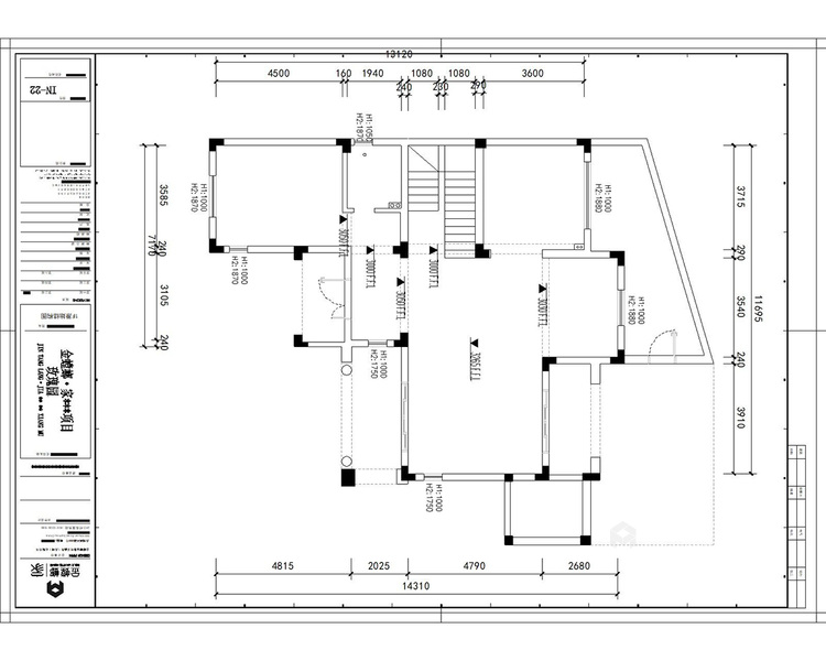 500平玫瑰园现代风格-解构生活美学-业主需求&原始结构图