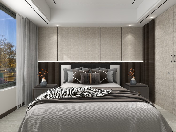150平天誉新中式风格-卧室效果图及设计说明