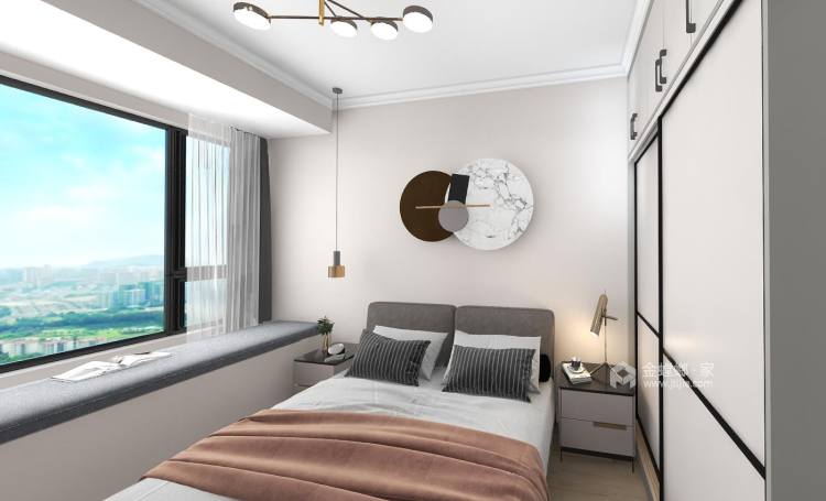 118平江屿城现代风格-卧室效果图及设计说明