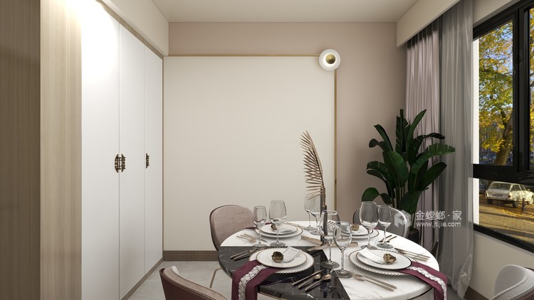 149平翡翠台现代风格-餐厅效果图及设计说明