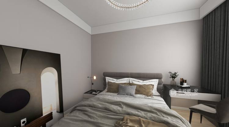 128平领地澜山现代风格-卧室效果图及设计说明