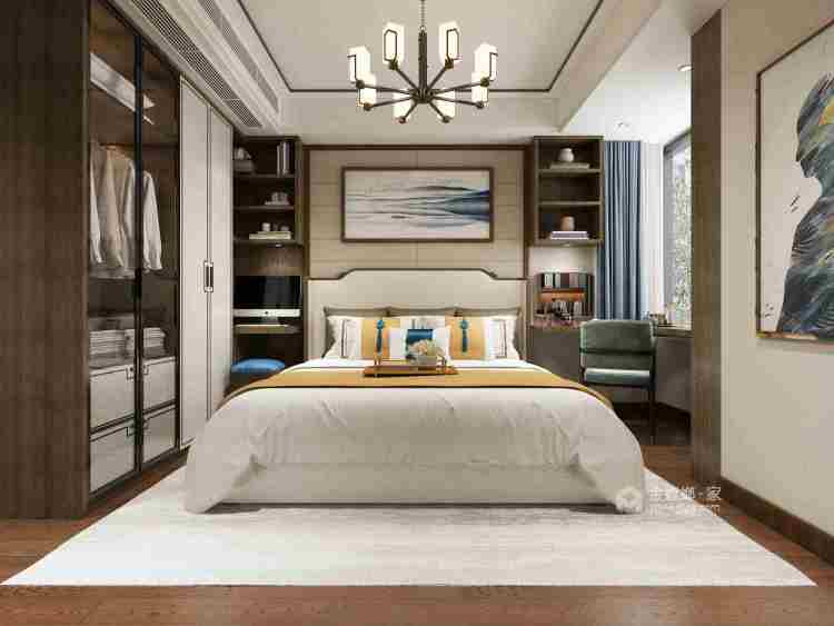 212平鸿基尚紫台新中式风格-卧室效果图及设计说明