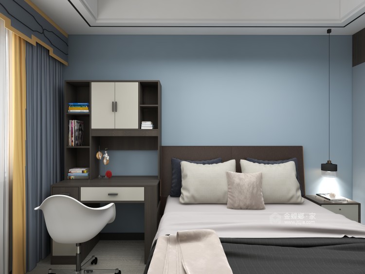 150平天誉新中式风格-卧室效果图及设计说明