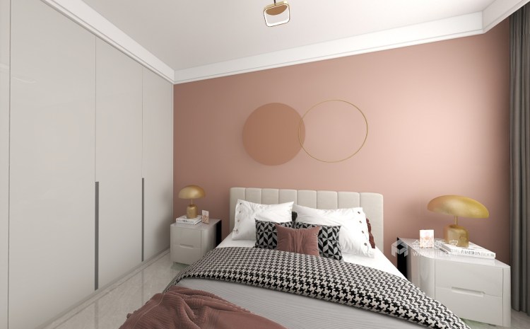 200平锦和院子现代风格-卧室效果图及设计说明