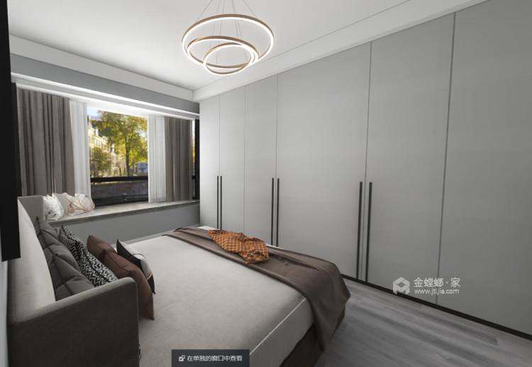 132平中心城现代风格-卧室效果图及设计说明