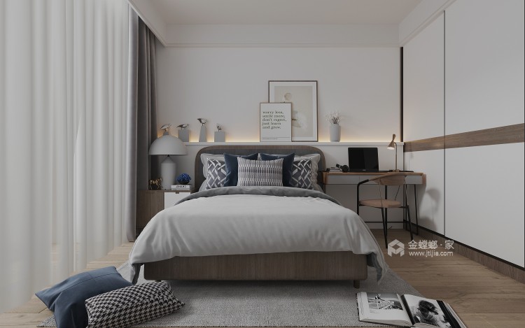 152平馥桂名居现代风格-卧室效果图及设计说明
