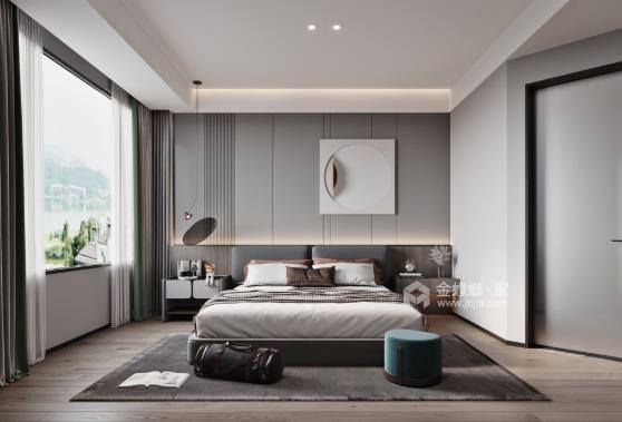 138平大渡河府现代风格-卧室效果图及设计说明