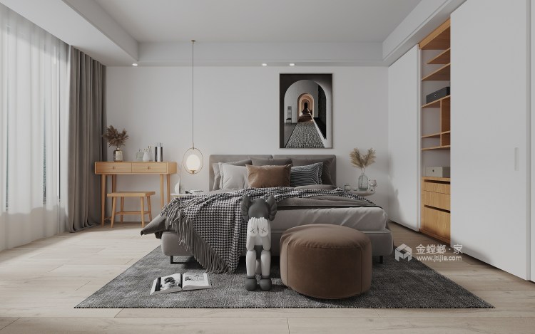 152平馥桂名居现代风格-卧室效果图及设计说明