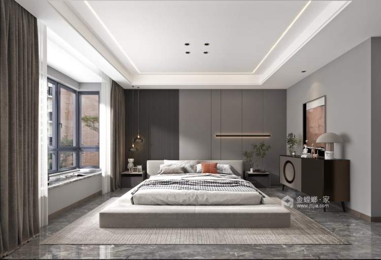 240平锦绣兰庭现代风格-卧室效果图及设计说明
