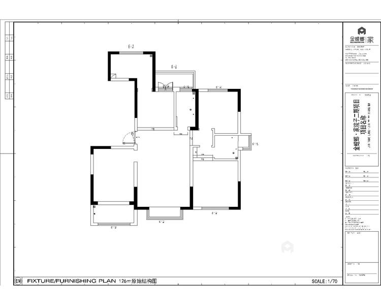 126平锦和院子现代风格-业主需求&原始结构图