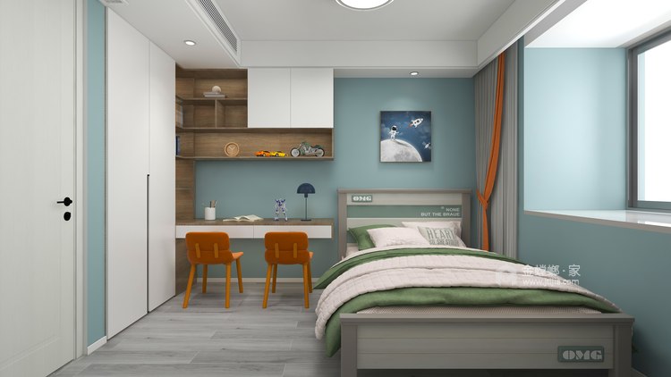 143平湖左岸现代风格-探索简约风尚,尽享生活之美-卧室效果图及设计说明