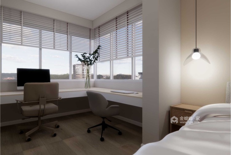 96平圣菲town现代风格-卧室效果图及设计说明