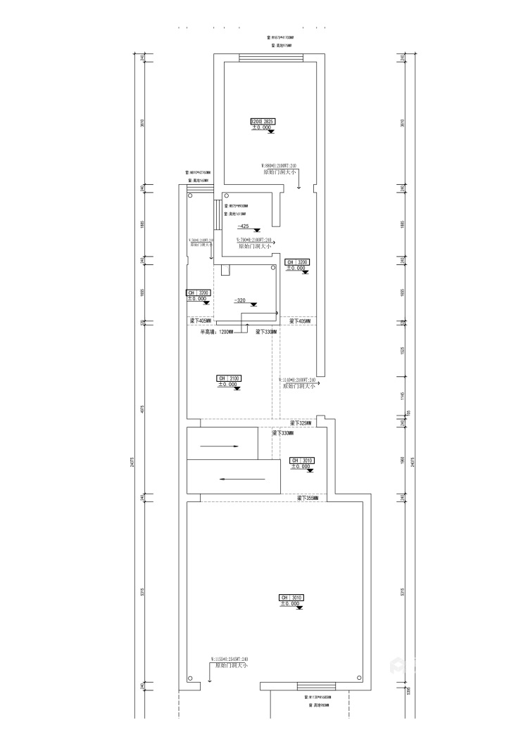 346平临江邸现代风格-业主需求&原始结构图
