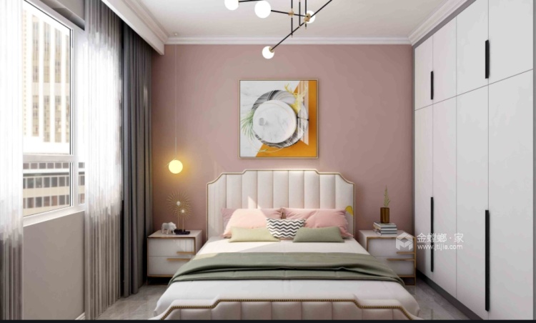 118平天都江苑新中式风格-卧室效果图及设计说明