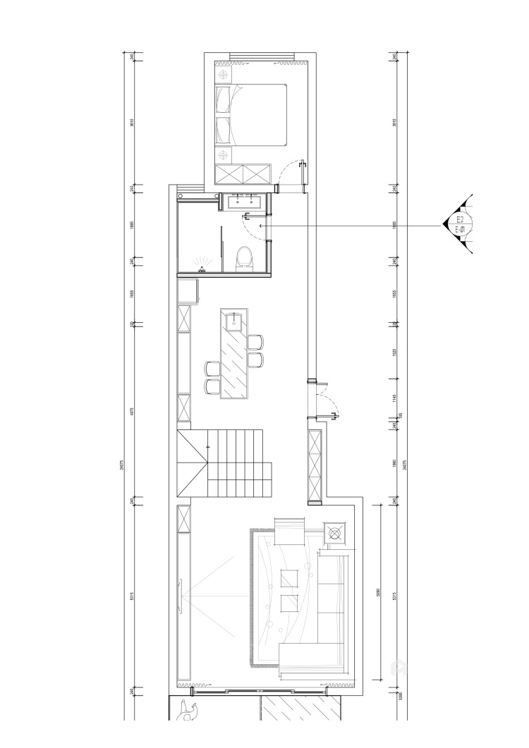 346平临江邸现代风格-平面设计图及设计说明