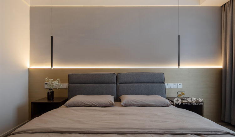 110平思念果岭现代风格-卧室效果图及设计说明