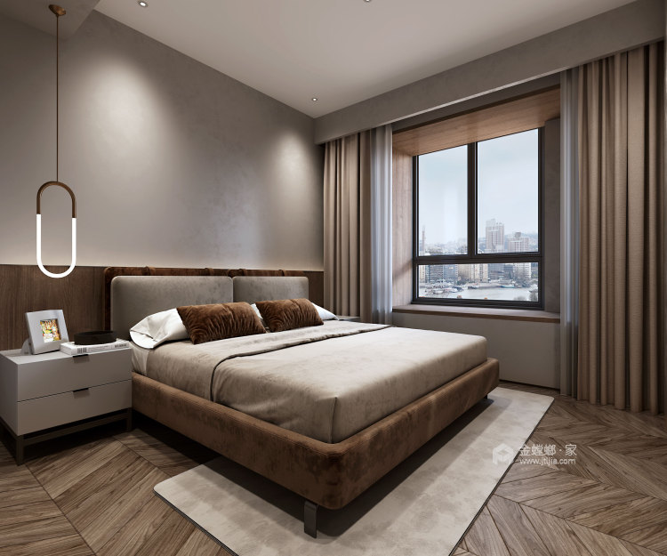 190平碧桂园现代风格-卧室效果图及设计说明