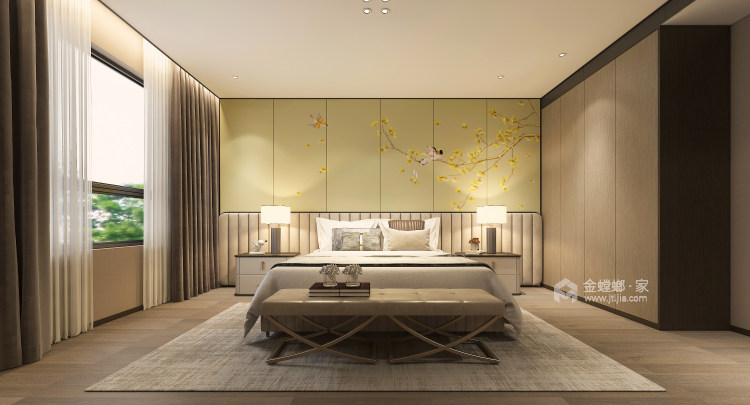 270平正弘瓴筑新中式风格-卧室效果图及设计说明