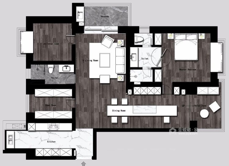 149平永盛家园现代风格-平面设计图及设计说明