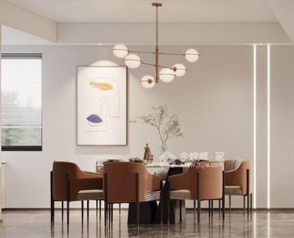 90平林家湾现代风格-餐厅效果图及设计说明
