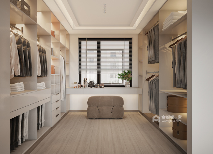 284平临湖台现代风格-日落般的温柔住宅-卧室效果图及设计说明