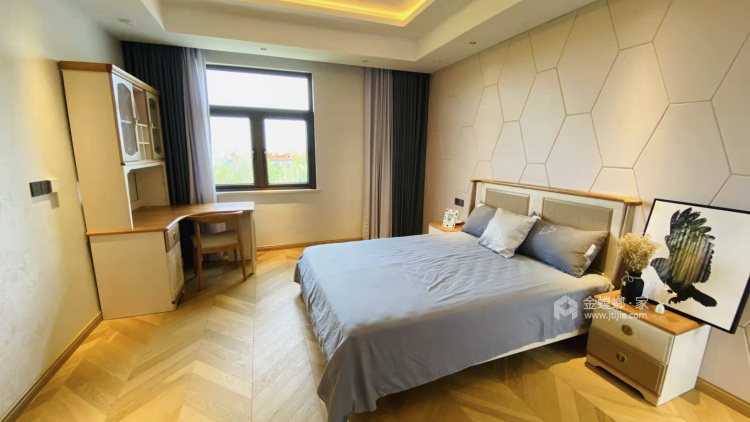 410平杜村自建民居新中式风格-卧室效果图及设计说明