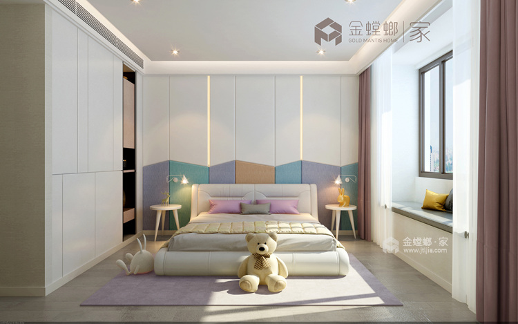 180平孔雀城悦府现代风格-极简设计：纯粹的美，高质量的家！-卧室效果图及设计说明