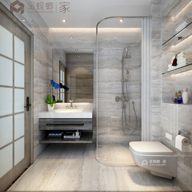 180平孔雀城悦府现代风格-极简设计：纯粹的美，高质量的家！-卫生间