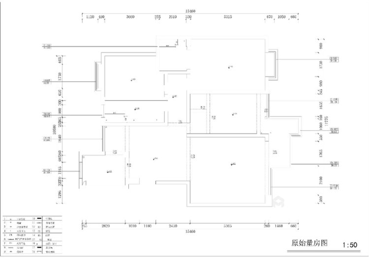 150平建业桂园现代风格-业主需求&原始结构图
