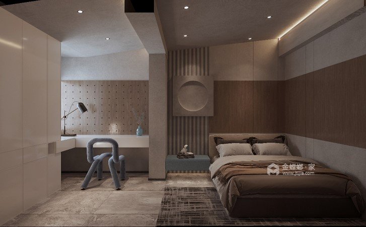 150平建业桂园现代风格-卧室效果图及设计说明