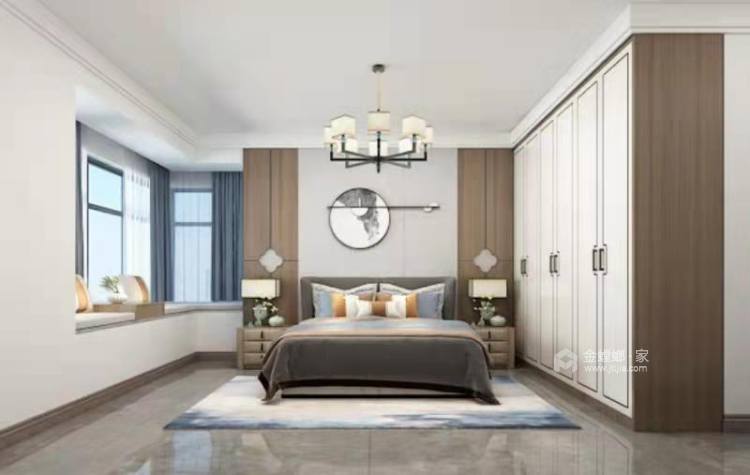 148平天下城新中式风格-卧室效果图及设计说明