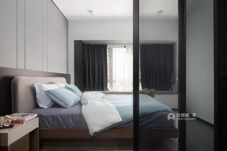 142平谦祥兴隆城现代风格-卧室效果图及设计说明