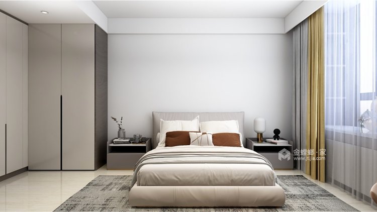 168平建业橙园现代风格-卧室效果图及设计说明
