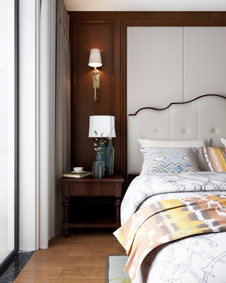200平普罗旺世美式风格-卧室效果图及设计说明