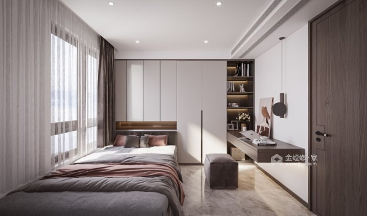 150平普罗旺世现代风格-卧室效果图及设计说明