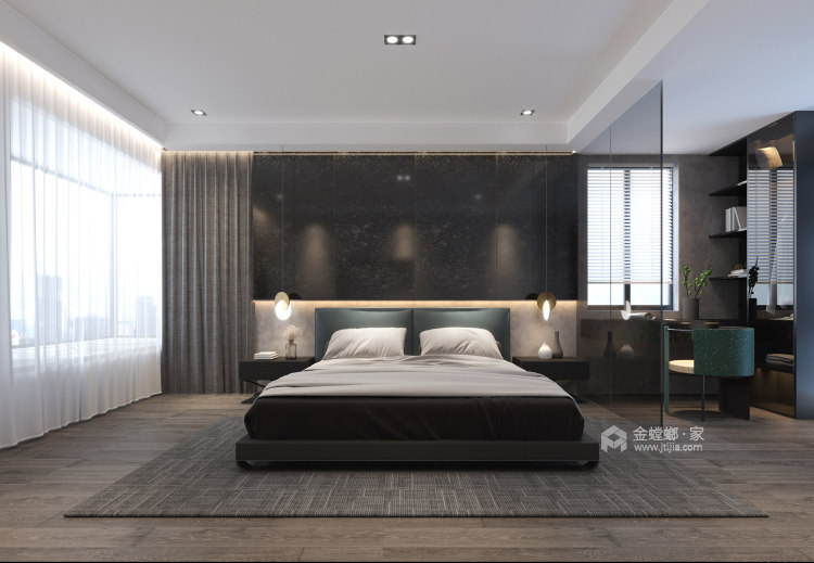 190平阿卡迪亚现代风格-卧室效果图及设计说明
