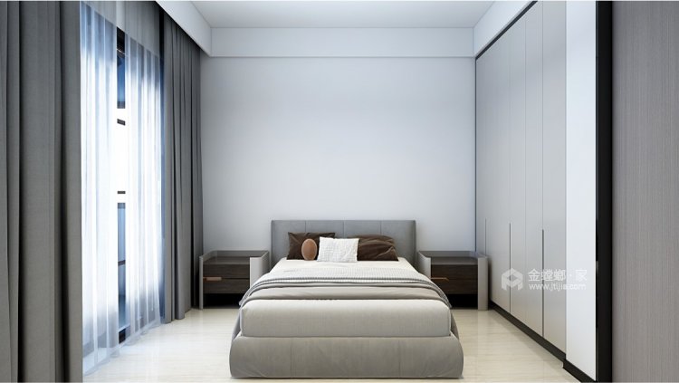 168平建业橙园现代风格-卧室