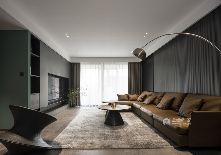190平阿卡迪亚现代风格-客厅效果图及设计说明